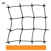 Outdoor Twisted and Knotted Training Weather Resistant Baseball Batting Cage Net with 4-Foot Access Door, Black